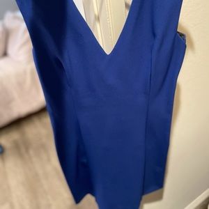 Cobalt blue Zara mini dress.